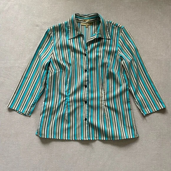 Notations vintage 90s striped shirt. - Picture 1 of 11